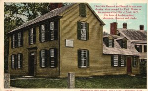 Vintage Postcard Hancock Clarke House Home Of Clergymen Lexington Massachusetts