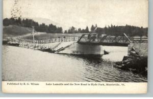 Morrisville VT Bridge c1910 Postcard