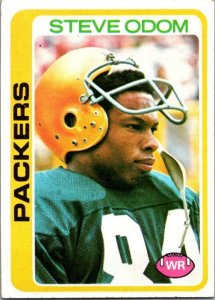 1978 Topps Football Card Steve Odom Green Bay Packers sk7346