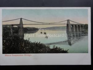 Carnarvonshire MENAI SUSPENSION BRIDGE c1905 by Pictorial Stationery 257