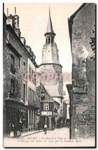Old Postcard Dinan Street and the Clock Tower