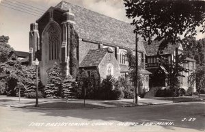 Albert Lea Minnesota First Presbyterian Church, Real Photo Vintage PC U7919