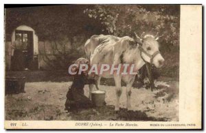 Old Postcard Julien Dupré The white cow Musee du Luxembourg Paris