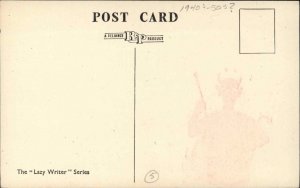 Vintage Postcard Devil of a Time DEVIL SATAN WORDPLAY PUN