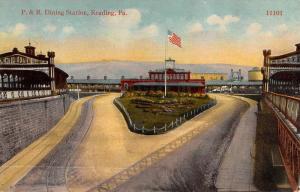 Reading Pennsylvania Dining Station Birdseye View Antique Postcard K57742 