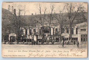 Berlin Germany Postcard Greetings from the Kaiser Wilhelm 1904 Antique Posted