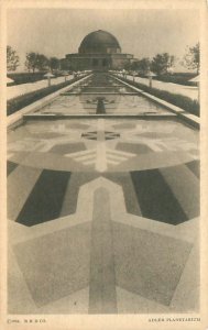 1933 Chicago World's Fair Alder Planetarium B&W Litho Postcard Un...