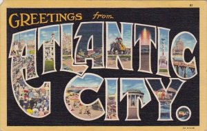 New Jersey Atlantic City Greetings From Atlatic City 1952