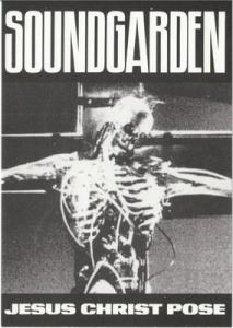 Soundgarden Jesus Christ Pose Skeleton Postcard