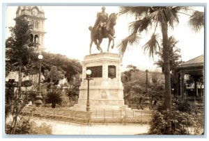 c1950's Bolivar Park Monument Guayaquil Ecuador Unposted Vintage Postcard