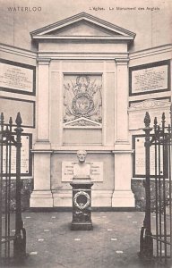 L'eglise, Le Monument des Anglais Waterloo Belgium Unused 