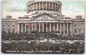 Vintage Washington D.C. U.S. Capitol Presidential Inauguration Postcard 1908