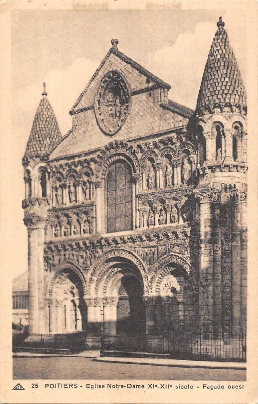 BF6412 poitiers eglise notre dame france      France