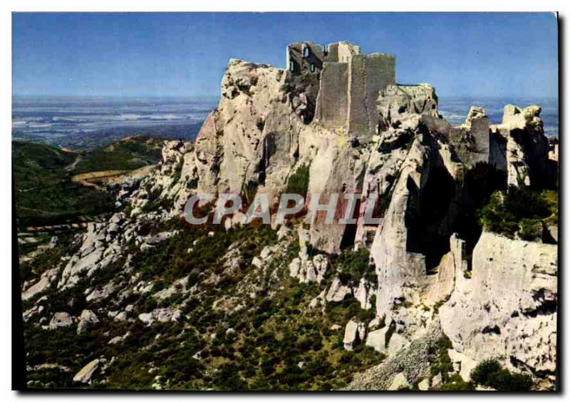 Postcard Modern Provence Baux de Provence Chateau Seigneurial Race Ruins of E...