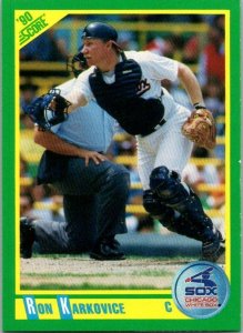 1990 Score Baseball Card Ron Karkovice Chicago White Sox sk2570