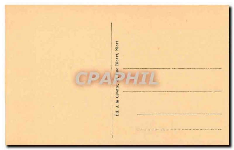 Old Postcard Niort Gardens Breche