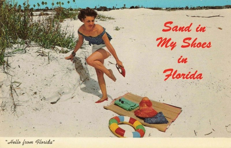 Postcard Sand in my Shoes in Florida