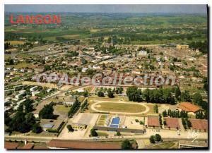 Modern Postcard Langon Vue Generale on the City