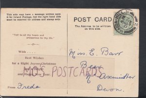 Family History Postcard - Barr - Beer, Nr Axminster, Devon    RF3737