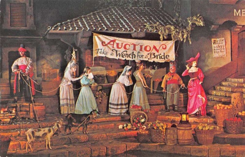 Disneyland Pirates of the Caribbean Wench Auction Vintage Postcard AA53131 