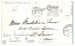 1908 Bayou St. John, New Orleans, LA Postcard