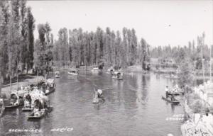 Mexico Lago de Xochimilco Real Photo