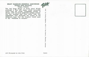 Grady Gammage Auditorium Designed by Frank Lloyd Wright Tempe Arizona