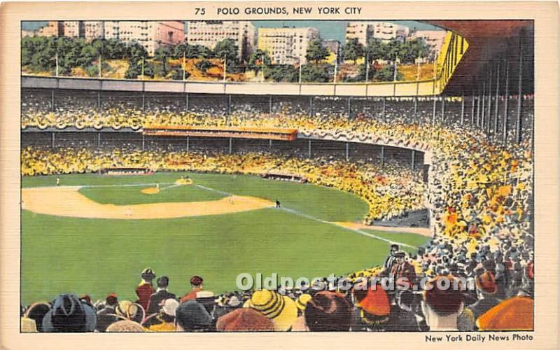 Polo Grounds New York City, NY, USA Stadium Unused 