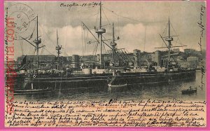 af8153 - Italy - VINTAGE POSTCARD Postcards - 1900 - Ship Etna Navi-