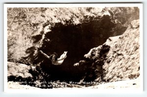 Weeki Wachee Mermaids Real Photo Postcard Women Swims Water Babe RPPC Florida