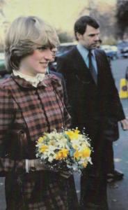 Princess Diana Arrives At Yacht Sailing Club in 1981 Royal Postcard