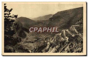 Old Postcard Col De Braus The Laces