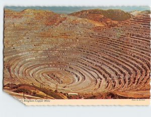 Postcard Kennecott's Bingham Copper Mine Bingham Canyon Utah USA