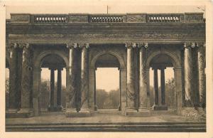 Front of the great Trianon Versailles Paris France architecture vintage postcard