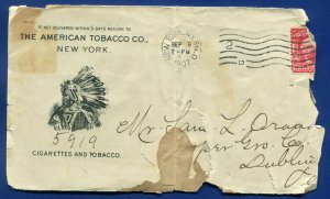 American Tobacco Company Drop Shipment Order Plug and Twist Bill of Lading