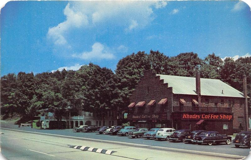 Scotrun Pennsylvania~Rhodes Hotel & Coffee Shop~Roadside~Route 611~Poconos~CARS