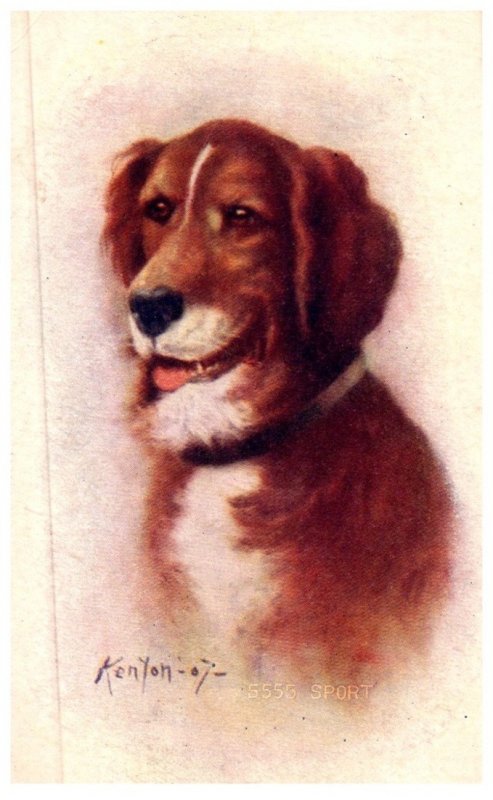 Dog ,named Sport ,   artist Signed kenyon -07