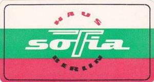 GERMANY BERLIN HAUS SOFIA VINTAGE LUGGAGE LABEL