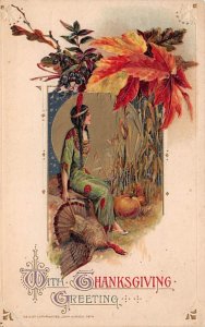 Artist Samuel Schmucker Vintage Thanksgiving Postcard