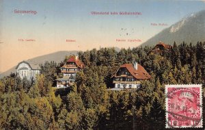 SEMMERING LOWER AUSTRIA-VILLENVIERTEL BEIM SUDBAHNHOTEL~1911 TINT PHOTO POSTCARD