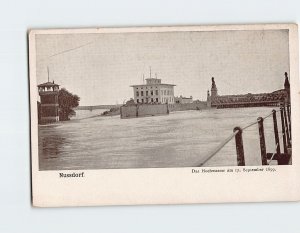 Postcard Das Hochwasser Nussdorf Vienna Austria