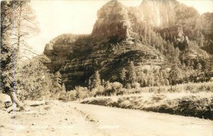 Postcard RPPC 1940s Arizona Flagstaff Sedona Oak Creek Canyon AZ24-709