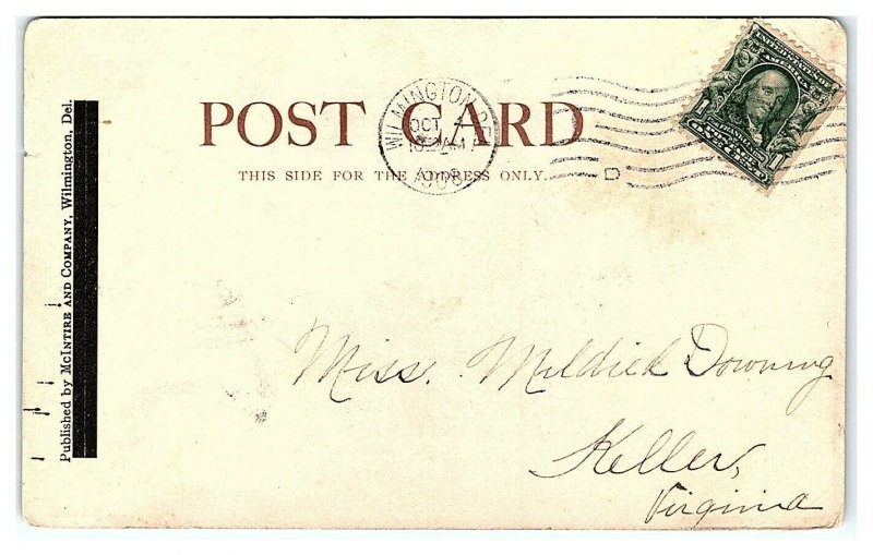 Union National Bank, Wilmington, DE Postcard *7B6