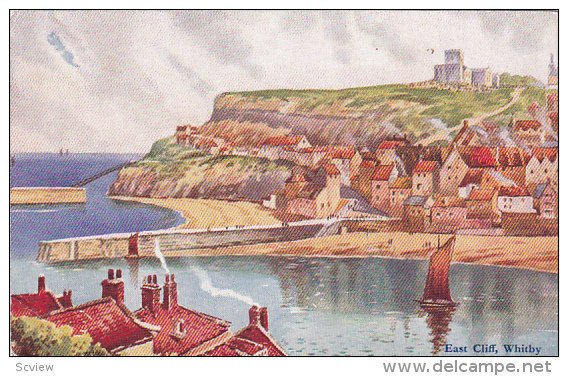 Sailboats, East Cliff, WHITBY (Yorkshire), England, UK, 1900-1910s