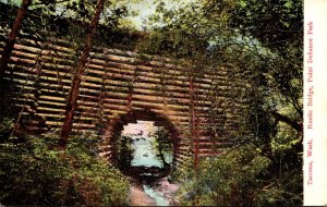 Washington Tacoma Point Defiance Park Rustic Bridge