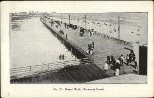 Rockaway Beach Long Island NY Board Walk c1910 Postcard