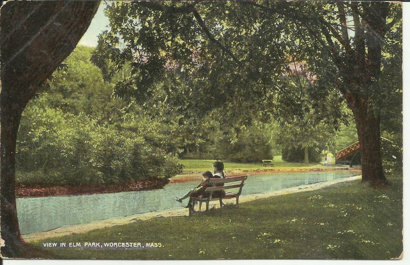 Worcester, Mass., View In Elm Park