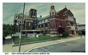 Marion Indiana~First United Methodist Episcopal Church~Tower and Cupola 1925 PC 