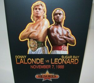 Sugar Ray Leonard VS Donny LaLonde 1988 Atlantic City ORIGINAL Boxing Program