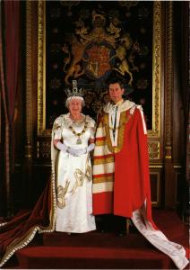 CPM HM Queen Elizabeth II & HRH Prince Charles BRITISH ROYALTY (836815)